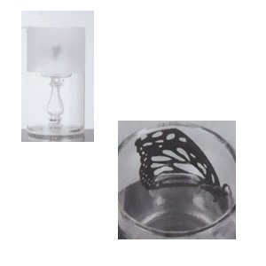 [DULTON]ダルトン FROST GLASS C/H BUTTERFLY S75683BU 