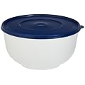 EMSA SUPERLINE 2143501200 Hefeteigsch�ssel mit Deckel 5,0 L, wei�/blau