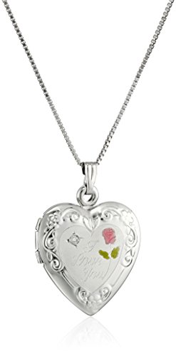 Sterling Silver Diamond Engraved with 