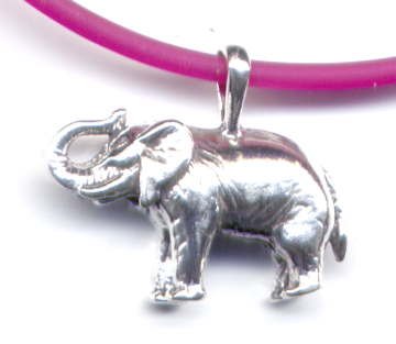 Buy 18 Fuschia Elephant Necklace Sterling Silver Jewelry Gift Boxed by O Joy Jewelry now!