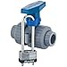 Plast-O-Matic MBV150VT-PV-L Ball Valves with Lockout/Tagout, 1 1/2" NPT(F) Connections, PVC Body with Viton Seals