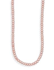 Genuine Elegante Necklace. 13" + 2" Extension Pink Cultured Freshwater Pearl Necklace. 100% Satisfaction Guaranteed.