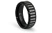 Black Tungsten Carbide Ring with Horizontal Laser E 8mm