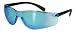 TURBOJET BLACK-BLUE MIRROR LENSES ANSI Z87.1+ SAFETY GLASSES UV400 EYEWEAR