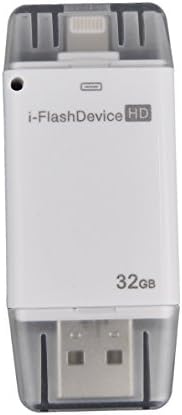 USB 32GB i-Flash Drive U Disk Memory Adapter For Iphone 6 5s 5 Ipad Ipod Ipad Air2 Mini, Touch as well as Mac,PC(The only two way storage device between iOS and Mac,PC,Not support for the Windows XP and Windows 7)