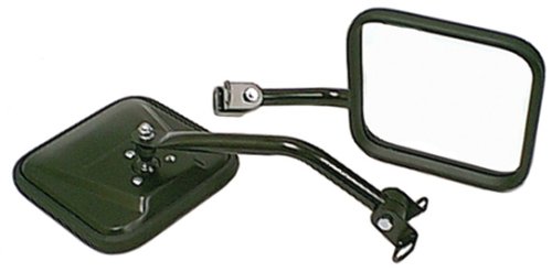 1987-95 Jeep Wrangler Black Side Mirrors