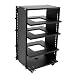 Vision Racks - HOLOVISION ROLL-58S 58" ROLLING STEREO EQUIPMENT RACKS - 31 SPACES, INCLUDES 5 SHELVES