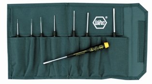 Wiha 27290 Slotted Screwdriver Set with Precision ESD Safe Dissipative Handle, 8 Piece On Sale