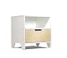 Spot On Square Hiya Nightstand, White/Birch