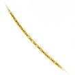14k Yellow Gold .9mm Textured Round Omega Chain Necklace - 16"