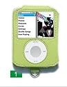(ONE) LIME GREEN Leather Case Cover Pouch with Pull Tab Clasp and Strap For Apple iPod Nano G3 3rd Generation 3 Gen