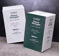^Caring Non-Sterile Gauze - 3" x 3", 12-ply Min.Order is 1 CS ( 20 Bag / Case; 4,000 Each / Case; )