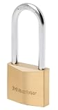 MASTER LOCK 2950EURDLJ  Vorh&auml;ngeschloss 50mm Vollmessing  - Hoher B&uuml;gel
