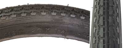 Sunlite Street S-7 Tire 20 x 1-3/4 S7 Black/Black On Sale