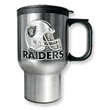 Oakland Raiders 16oz Stainless Steel Travel Mug
