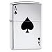 Zippo Lucky Ace High Polish Chrome Pocket Lighter