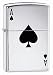 Zippo Lucky Ace High Polish Chrome Pocket Lighter