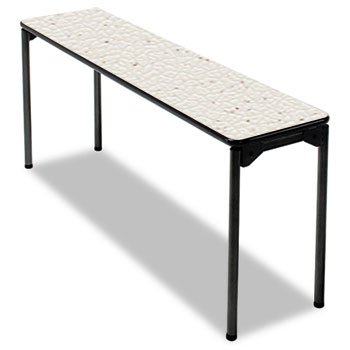 New-Bridgeport 36175PTS1 - Tuff-Core Folding Training Table, 72w x 18d, Off-White/Pewter - CSC36175PTS1