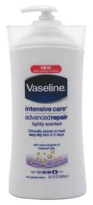Vaseline Intensive Care Lotion Adv Repair 20.3oz Light Scent