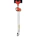 CM 7400C AirStar Link Chain Air Hoist with Pull Cord Control and Hook Suspension, 500 lbs Capacity, 10' Lift Height, 65 fpm Lift Speed, 48 SCFM, 90 psi