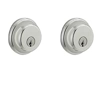 Schlage B62N625 Deadbolt, Keyed 2 Sides, Bright Chrome