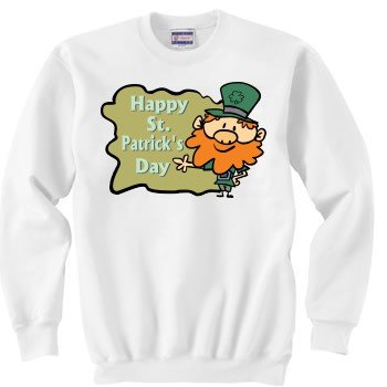 Happy St. Patricks Day Leprechaun Dark Sweatshirt