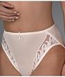 Wacoal Women's Feather Embroidery Hi-cut Brief Panty, Blue Haze