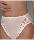 Wacoal Women's Feather Embroidery Hi-cut Brief Panty, Blue Haze