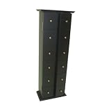 Carolina Cottage Double Door CD Cabinet, Antique Black