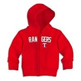 Texas Rangers Infant Zip Hood by Soft as a Grape - Red 12 Months