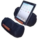 Lap Log in Basic Black - The Ultimate iPad, Tablet, or eReader Beanbag Stand. Made from Eco Friendly Materials and Made in the USA. Good in Bed!