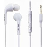 Samsung 3.5mm Stereo Headset with Volume Key for Galaxy S4 - Non-Retail Packaging - White