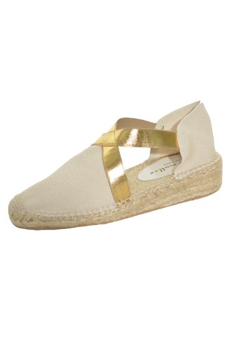 Bettye Muller Lasso Pique Rope Espadrille Shoe (Gold, 40)