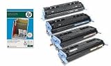 Full Set 4 Compatible print ink Toner Cartridge to replace Q6OOOA black - Q6OO1A cyan - Q6OO3A magenta - Q6OO2A yellow for multifunction Hewlett Packard LaserJet 1600 2600 2600n 2605 2605dn 2605dtn CM1015mfp CM1017mfp CM-1015mfp CM-1017mfp CM-1015 CM-1017 CM1015 CM1017 dtn MFP n tn multi-function print scan fax copy all-in-one digital network color Laser jet printer copier Photosharp ships to Hawaii - Alaska - APO - FPO - AE - PO Box - Puerto Rico PR - and the Virgin Islands and other US territory address