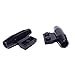 Lego Parts: Engine, Smooth Small, 1 x 2 Side Plate with Axle Holders and Slot (Pack of 2 - Black)