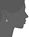 Amazon Collection Sterling Silver, 14k Gold, and Diamond Square Earrings (1/10 cttw)