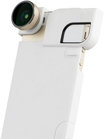 olloclip 4-in-1 Lens for iPhone 5/5s + Quick-Flip Case & Pro-Photo Adapter, Gold Lens w/ White Clip & Case (OCEU-IPH5-FW2M-GDW-W) & Noot Extendable Selfie Stick + Bluetooth Wireless Remote Bundle