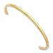 Jewelry : 3mm Gold-plated Oversized Polished Slip-on Bangle