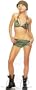 Std Size Women (4-10) - Soldier Sassy Bikini Top with Shorts