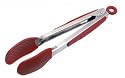 Progressive International 9 Inch Silicone Gripper Tongs, Red