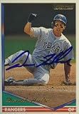 David Hulse, Texas Rangers Autographed Card