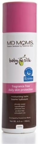 Baby Skin Moisturizer Cream By Md Moms- Eczema Approved Hypoallergenic Daily Skin Protecting Balm Made By Pediatricians (Fragrance free) by MD Moms