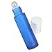 Roll On Bottles, Iwotou 10 ml High Quality Glass Refillable Essential Oil Bottles with Stainless Steel Roller Balls, Set of 6 for Aromatherapy, Essential Oils, Perfumes and Lip Balms
