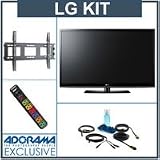 LG 50PJ350 50 inch Plasma 720p HDTV with Advanced Accessory Kit (2 HDMI Cables, 1 RGB Cable, 1 Audio Cable, Plasma / LCD Clean Kit, Monster 6 Outlet Surge Protection, TV Wall and Ceiling Mount)