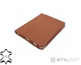 StilGut Scarsela Luxus Ledertasche in cognac aus echtem Leder Etui mit Stand- und Pr&auml;sentationsfunktion f&uuml;r Apple iPad Wifi + 3G