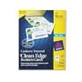 Clean Edge Ink Jet Business Cards, 2 x 3-1/2, White/Cordoury Texture, 200/Pack (AVE8872) Category: Business Cards
