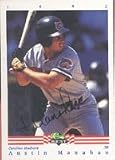 Austin Manahan, Carolina Mudcats - Pirates Affiliate Autographed Card