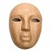 Set of 2 Paper Mache Masks Ready to Paint, Decoupage and Decorate