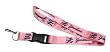 New York Yankees Pink Lanyard Keychain NY