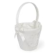 Cathy's Concepts Sparkling Entwined Flower Girl Basket, White